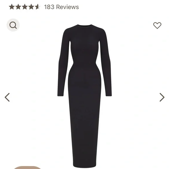 knee length dresses for ladies SKIMS Soft Lounge Long Sleeve Dress